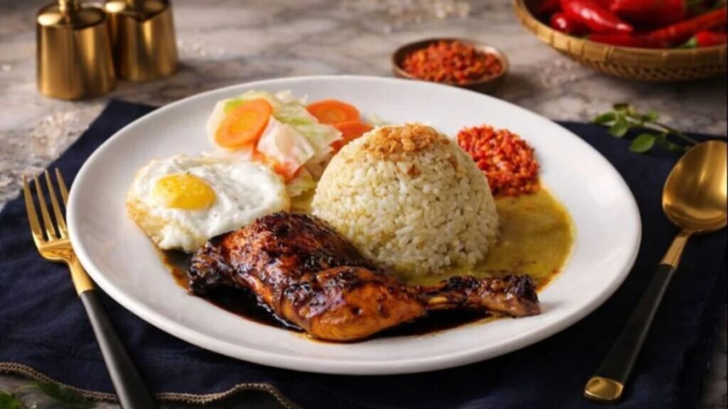 Ayam Bakar Nusantara menu khas Kedai Bukit Rhema Borobudur untuk artikel makanan khas Magelang
