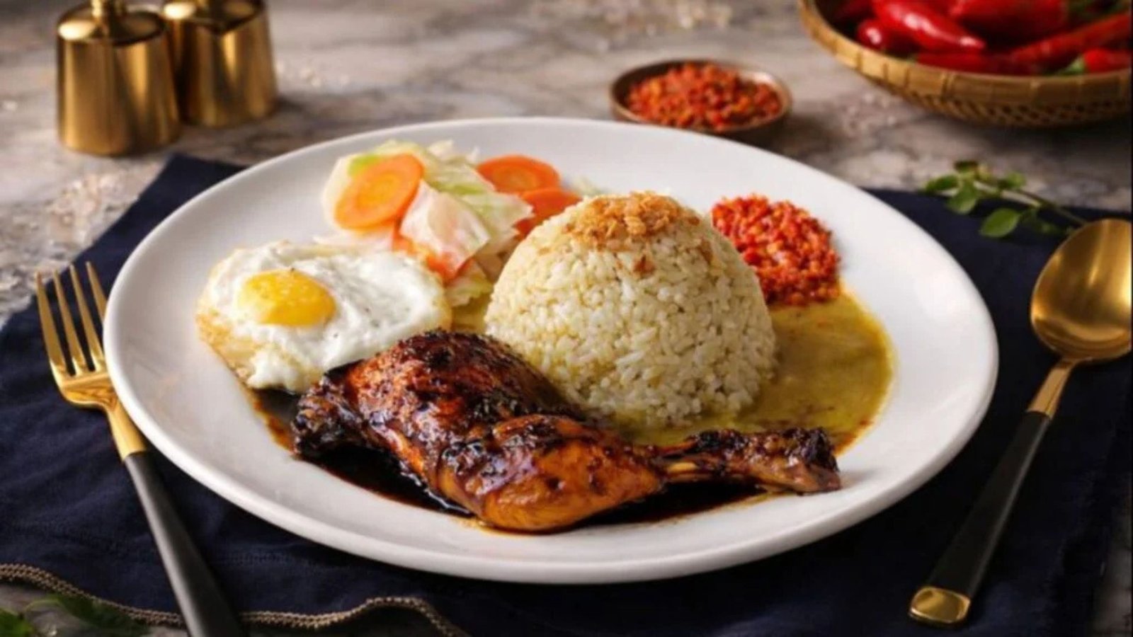 Ayam Bakar Nusantara menu khas Kedai Bukit Rhema Borobudur untuk artikel makanan khas Magelang