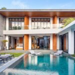 Modern Bali villa with a swimming pool for monthly rental